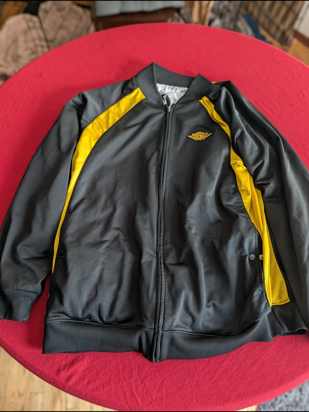 Jordan Black and Yellow Bomber Jacket